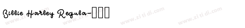 Billie Harley Regula字体转换